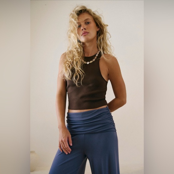 FREE PEOPLE Good Feels Fold-Over Pants - Picture 3 of 8